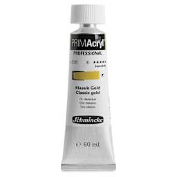 Schmincke Primacryl Professional Acrylic Paint - Classic Gold, 60 ml Tube
