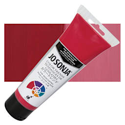 Chroma's Jo Sonja Color Trends Acrylic Paint - Geranium - Tube and Swatch