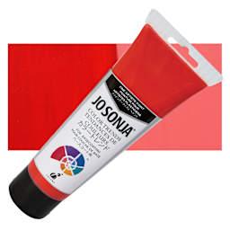 Chroma's Jo Sonja Color Trends Acrylic Paint - Poppy - Tube and Swatch