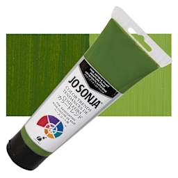 Chroma's Jo Sonja Color Trends Acrylic Paint - Shamrock - Tube and Swatch