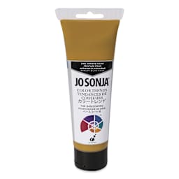 Chroma's Jo Sonja Color Trends Acrylic Paint - Antique Brass, 120 ml tube - front