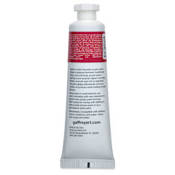 Gaffrey Art Material Standard Body Acrylic Paint - Quinacridone Red, 59 ml tube back