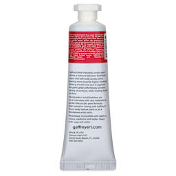 Gaffrey Art Material Standard Body Acrylic Paint - Naphthol Red, 59 ml tube back