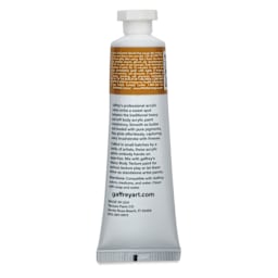 Gaffrey Art Material Standard Body Acrylic Paint - Yellow Iron Oxide, 59 ml tube back