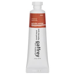 Gaffrey Art Material Standard Body Acrylic Paint - Pyrrole Orange, 59 ml tube