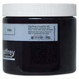 Gaffrey Art Material Standard Body Acrylic Paint - Dioxazine Purple, 473 ml jar side view