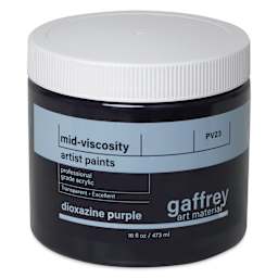 Gaffrey Art Material Standard Body Acrylic Paint - Dioxazine Purple, 473 ml jar
