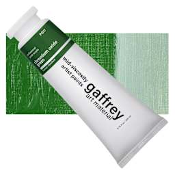 Gaffrey Art Material Standard Body Acrylic Paint - Chromium Green Oxide, 200 ml tube and swatch