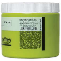 Gaffrey Art Material Standard Body Acrylic Paint - Kermit Green, 473 ml jar side