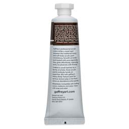 Gaffrey Art Material Standard Body Acrylic Paint - Raw Umber, 59 ml tube back
