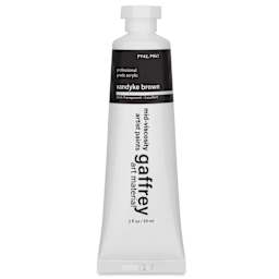 Gaffrey Art Material Standard Body Acrylic Paint - Vandyke Brown, 59 ml tube