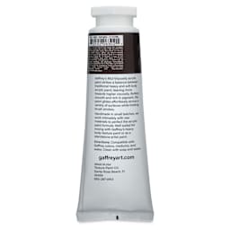 Gaffrey Art Material Standard Body Acrylic Paint - Vandyke Brown, 200 ml tube back