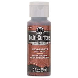 FolkArt Multi-Surface Metallic Acrylic Paint - Antique Copper, 59 ml