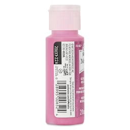 FolkArt Metallic Acrylic Paint - Rose, 59 ml - side of bottle