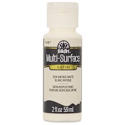 FolkArt Multi-Surface Acrylic Paint - Vintage White, 59 ml