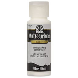 FolkArt Multi-Surface Acrylic Paint - Wicker White, 59 ml