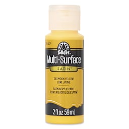 FolkArt Multi-Surface Acrylic Paint - Moon Yellow, 59 ml