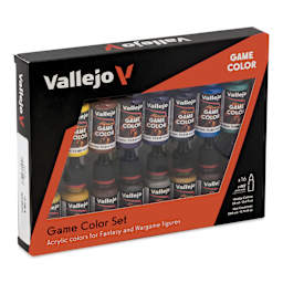 Vallejo Game Color Acrylic Paint - Set of 16, Advanced Colors, 18 ml