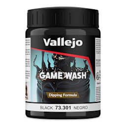 Vallejo Game Color Fluid Acrylic Wash - Black, 200 ml