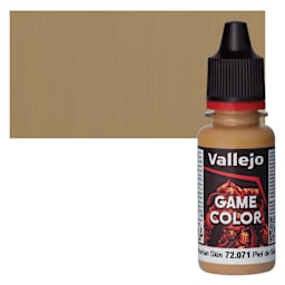 Vallejo Game Color Acrylic Paint - Barbarian Skin - Bottle and Swatch
