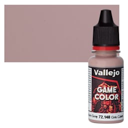 Vallejo Game Color Acrylic Paint - Warm Grey - Bottle and Swatch