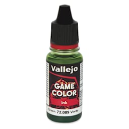 Vallejo Game Color Acrylic Ink - Green, 18 ml - front of bottle