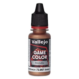 Vallejo Game Color Acrylic Paint - Bright Bronze, 18 ml - front