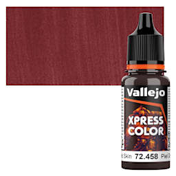 Vallejo Xpress Color Acrylic Paint - Demonic Skin, 18 ml bottle and swatch
