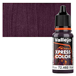 Vallejo Xpress Color Acrylic Paint - Twilight Rose, 18 ml bottle and swatch