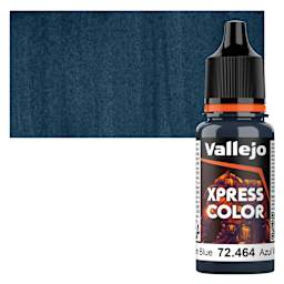 Vallejo Xpress Color Acrylic Paint - Wagram Blue, 18 ml bottle and swatch