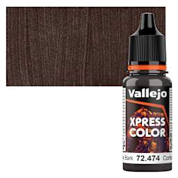 Vallejo Xpress Color Acrylic Paint - Willow Bark, 18 ml bottle and swatch