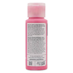 FolkArt Perle Acrylic Paint - Rose Sorbet, 2 oz back of bottle