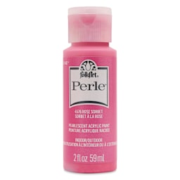 FolkArt Perle Acrylic Paint - Rose Sorbet, 2 oz bottle