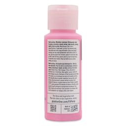 FolkArt Perle Acrylic Paint - Strawberry Ice, 2 oz back of bottle