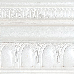 Modern Masters Metallic Paint - Pearl White painted on a piece of trim