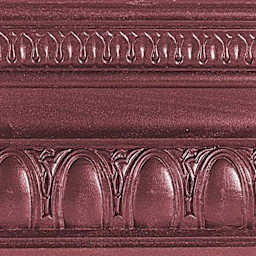 Modern Masters Metallic Paint - Black Cherry painted on a piece of trim