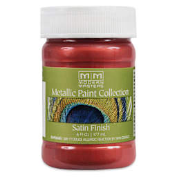 Modern Masters Metallic Paint - Sashay Red, 177 ml jar