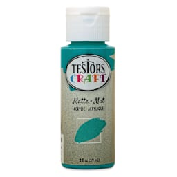 Testors Craft Acrylic Paint - Turquoise, 2 oz Bottle