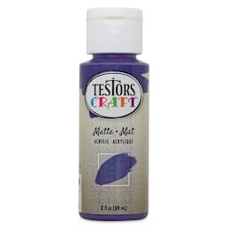 Testors Craft Acrylic Paint - Purple, 2 oz Bottle