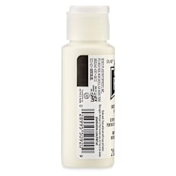 FolkArt Flat Ultra Matte Acrylic Paint - Coconut Milk, 2 oz, back of bottle