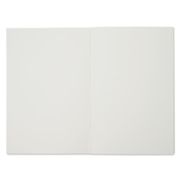 Pacific Arc Sketchbook - Black, 5.6" x 8.2", open