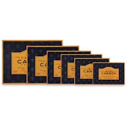 L’Aquarelle Canson Héritage Watercolor Paper - Several sizes of Cold press Blocks shown
