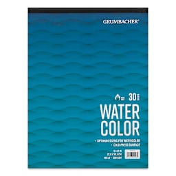 Grumbacher Watercolor Tapebound Pad - 9" x 12", 30 Sheets, 140 lb front cover