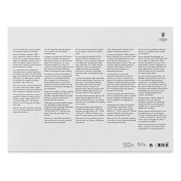 Winsor & Newton Professional Watercolor Block - 12" x 16", Rough Press (back of block)