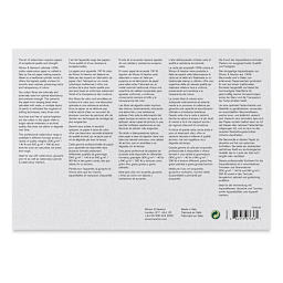 Winsor & Newton Professional Watercolor Block - 7" x 10", Rough Press (back of block)