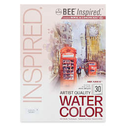 Bee Inspired Tape Bound Watercolor Pad - 11" x 15", 300 gsm, 30 Sheets