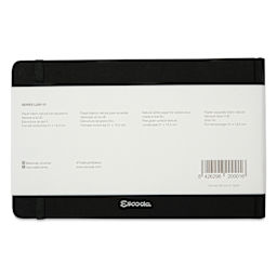 Escoda Watercolor Travel Journal - 8.26" x 5.31", back cover with packaging label