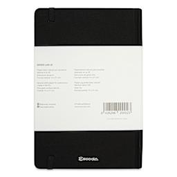 Escoda Watercolor Travel Journal - 5.5" x 8.26", back cover with packaging label