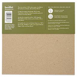 Fluid 100 Watercolor Pad - 8" x 8", Cold Press, 20 Sheets, back of pad