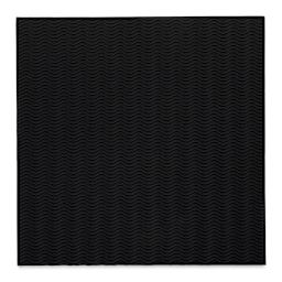 Corrugated Illusion Decorative Paper - Full sheet of Jet Black color shown
